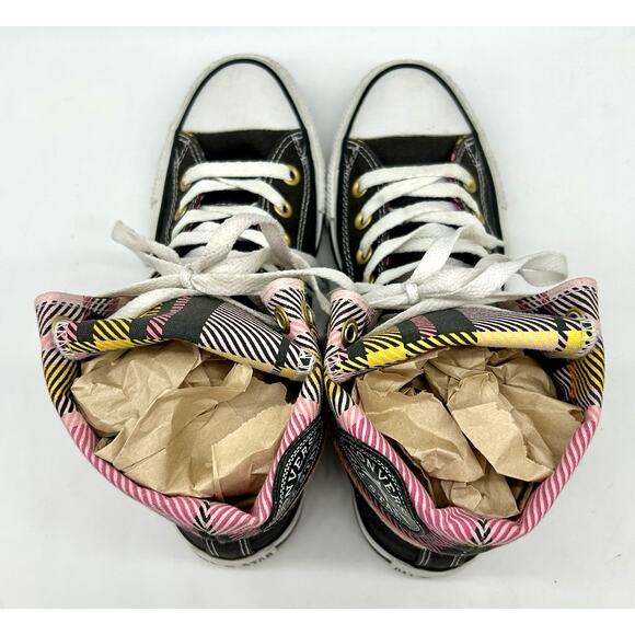 Converse Chuck Taylor All Star Women's 7.5 Layer Up Plaid Hi Top 517442 GUC - Picture 10 of 16